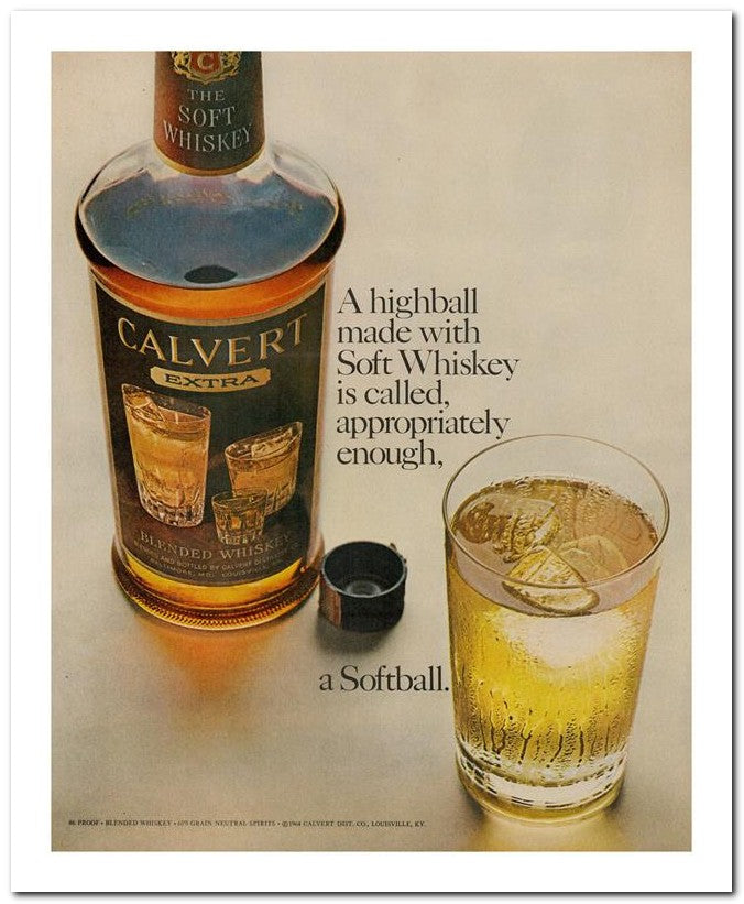 8x10 Vintage Ad 1964 Calvert 02062502117