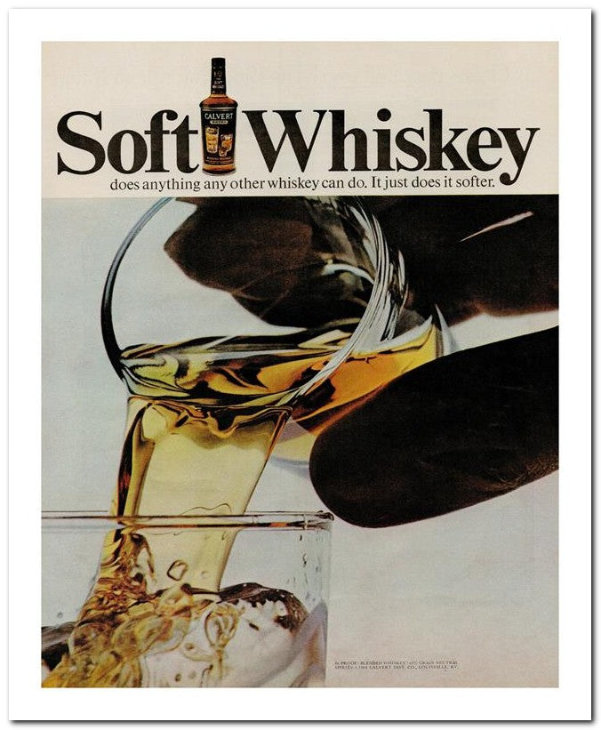 8x10 Vintage Ad 1964 Soft Whiskey 02062502126
