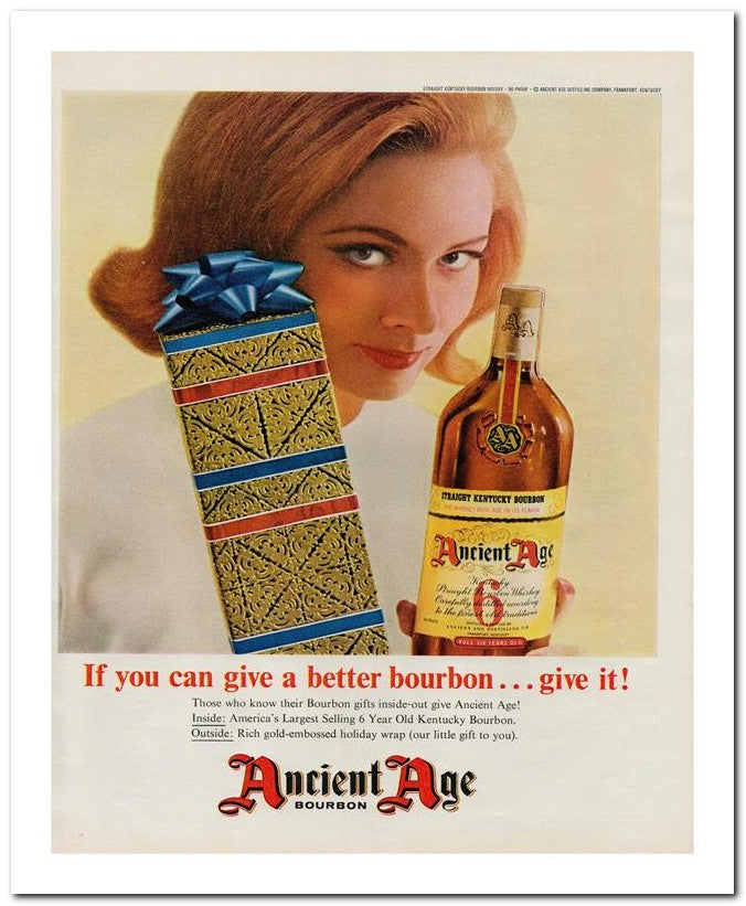 8x10 Vintage Ad 1964 If You Can Give A Better Bourbon Give It 02062502144