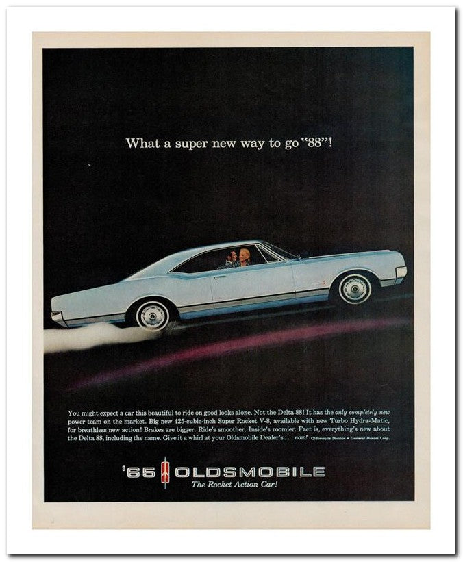 8x10 Vintage Ad 1964 65 Oldsmobile 02062502155