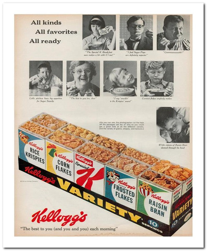 8x10 Vintage Ad 1964 Kellogg's 02062502204