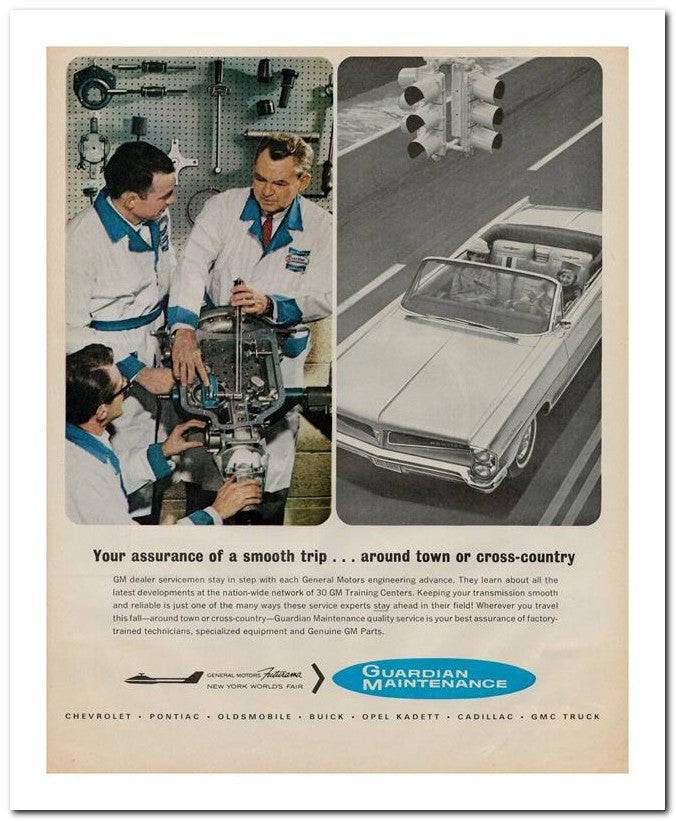 8x10 Vintage Ad 1965 Your Assurance Of A Smooth Trip Around Town 02062502271