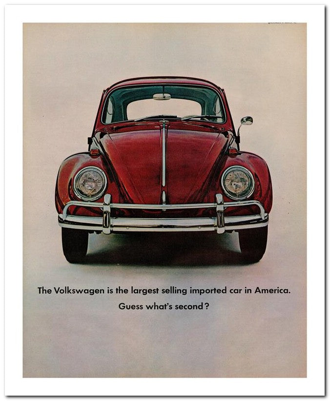 8x10 Vintage Ad 1965 The Volkswagen Is The Largest Selling Impor 02062502278