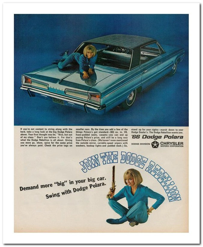 8x10 Vintage Ad 1965 Dodge 02062502299