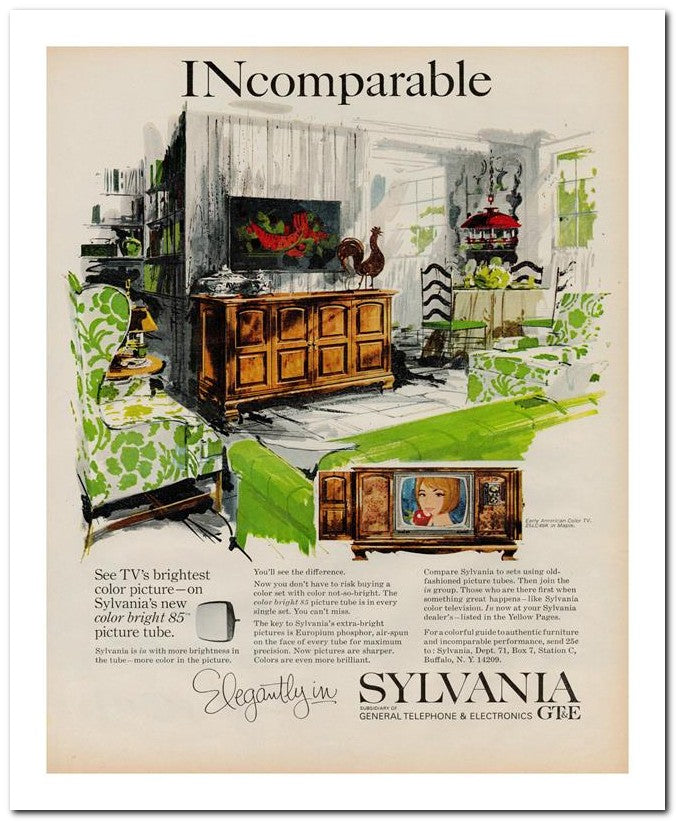 8x10 Vintage Ad 1965 Incomparable 02062502304
