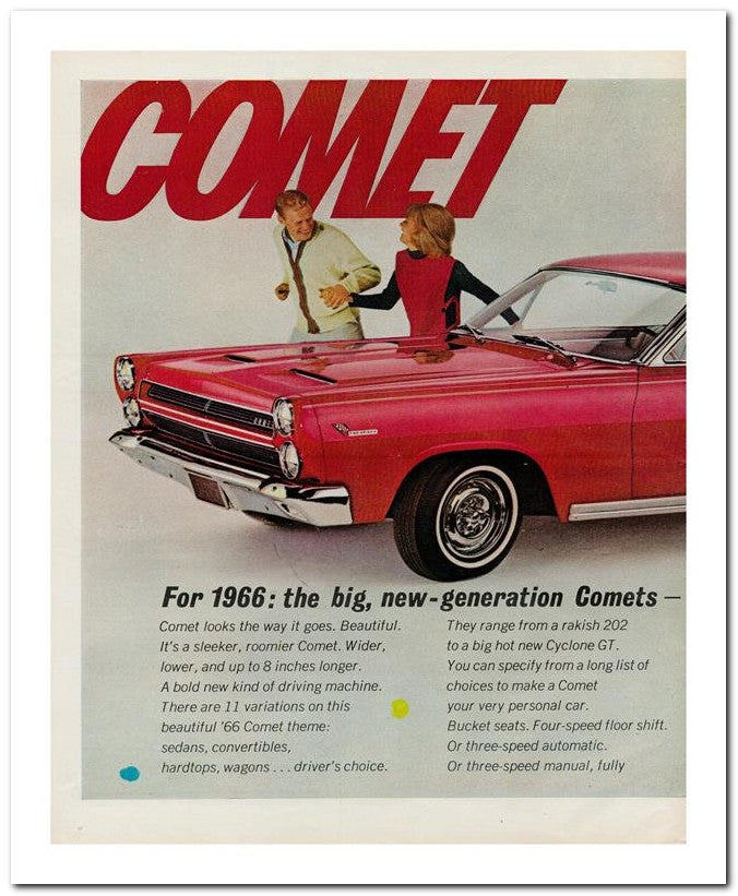 8x10 Vintage Ad 1965 Comet 02062502311