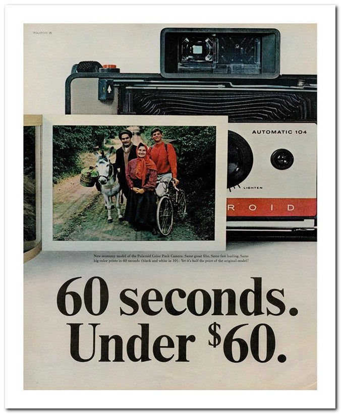 8x10 Vintage Ad 1965 60 Seconds 02062502327