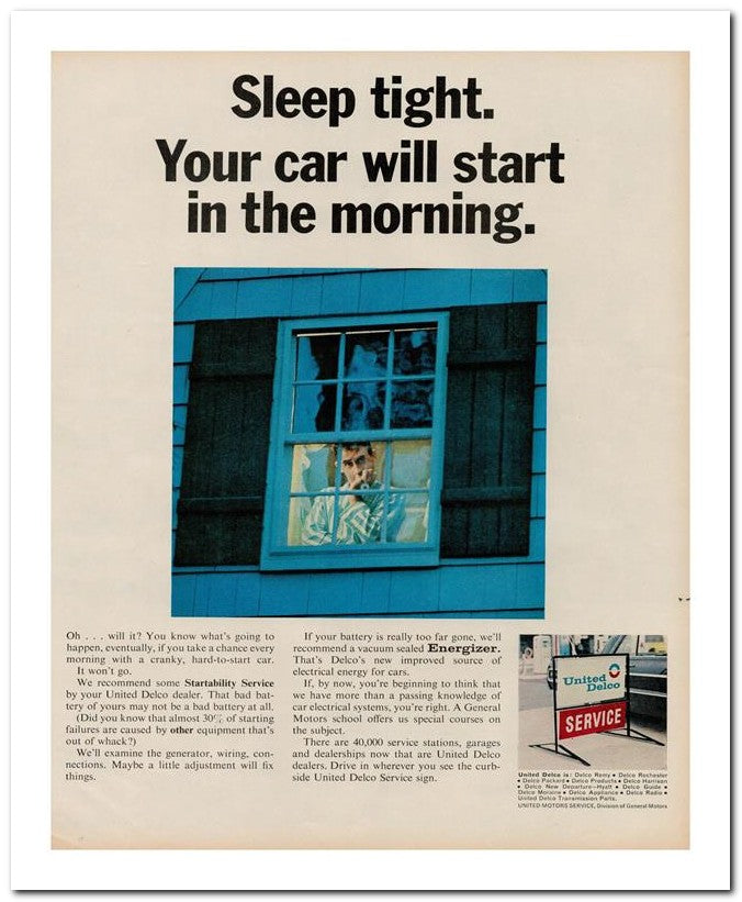 8x10 Vintage Ad 1965 Your Car Will Start 02062502329