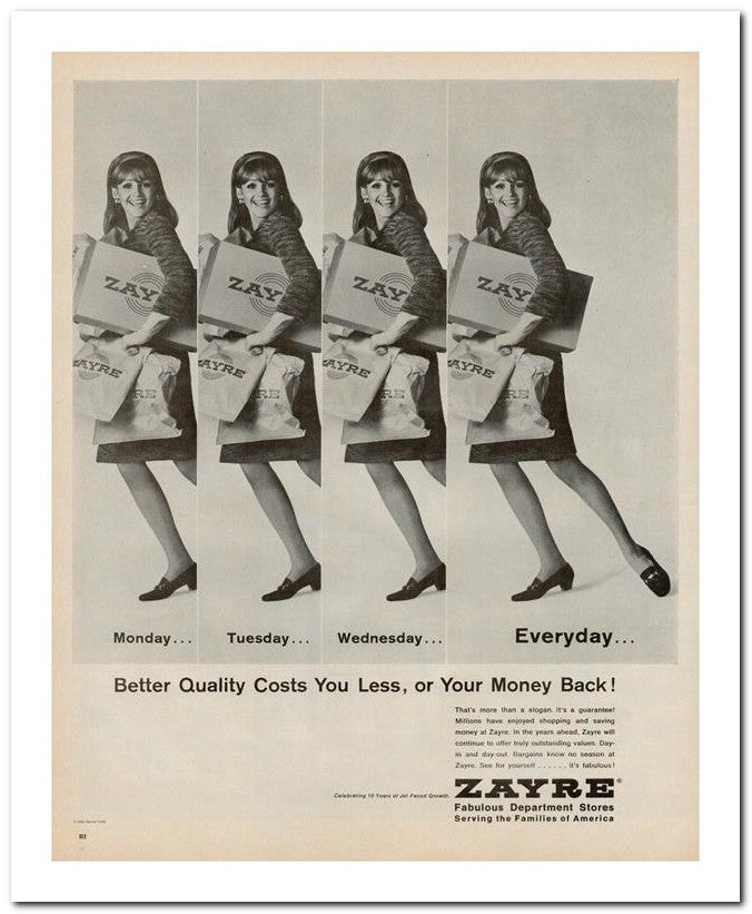 8x10 Vintage Ad 1966 Better Quality Costs You Less Or Your Money 02062502392