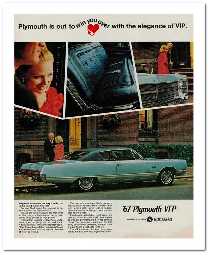 8x10 Vintage Ad 1967 Over With The Elegance Of Vip 02062502429