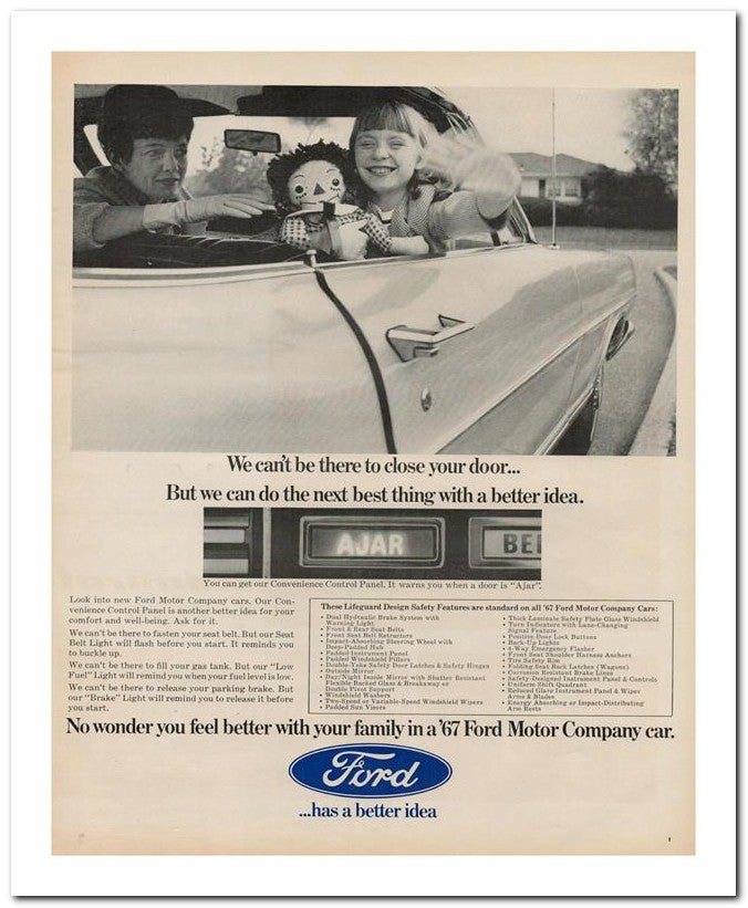 8x10 Vintage Ad 1967 No Wonder You Feel Better With Your Family 02062502446