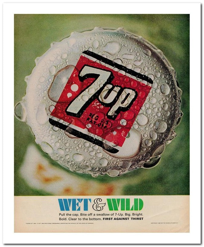 8x10 Vintage Ad 1967 7up 02062502465