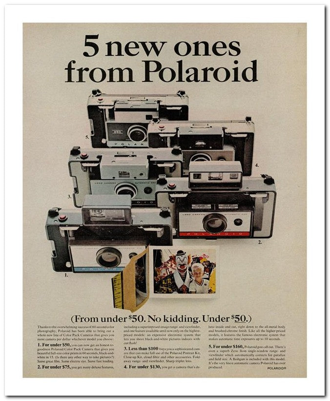 8x10 Vintage Ad 1967 From Polaroid 02062502489