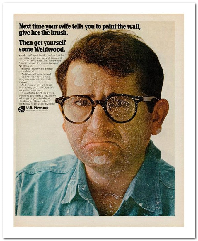 8x10 Vintage Ad 1968 Next Time Your Wife Tells You To Paint The 02062502514
