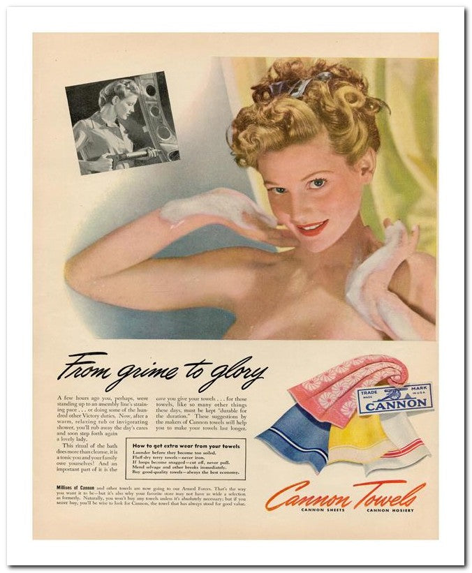 8x10 Vintage Ad 1942 From Grime To 02062502590