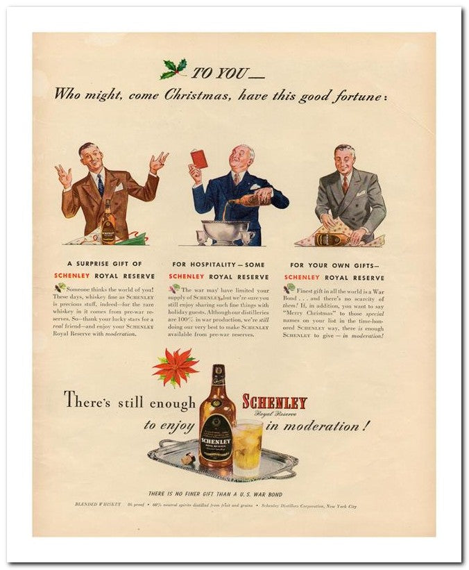 8x10 Vintage Ad 1943 Who Might Come Christmas Have This Good For 02062502609