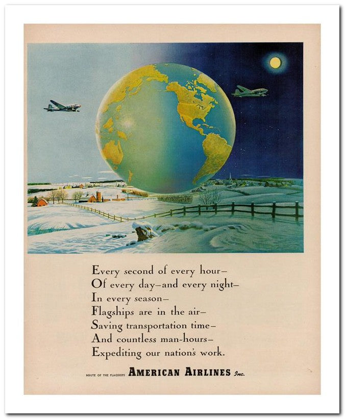 8x10 Vintage Ad 1944 Saving Transportation Time 02062502641