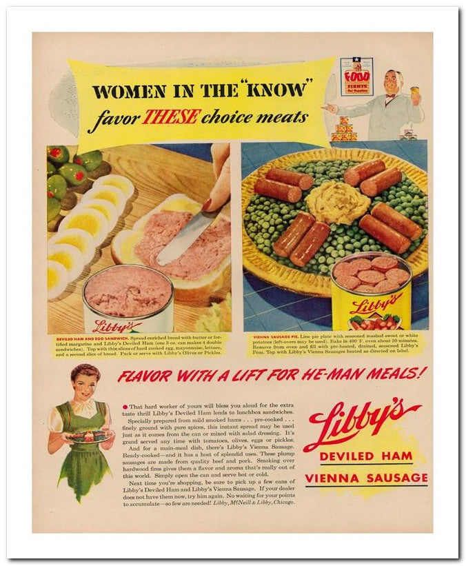 8x10 Vintage Ad 1944 Libby's 02062502662