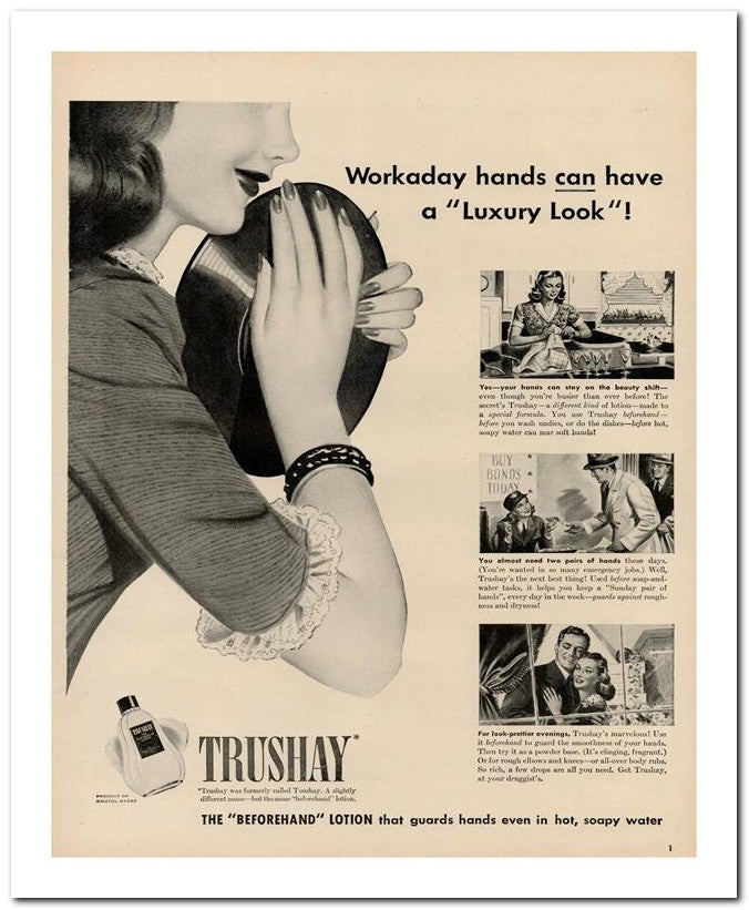 8x10 Vintage Ad 1944 Trushay 02062502727