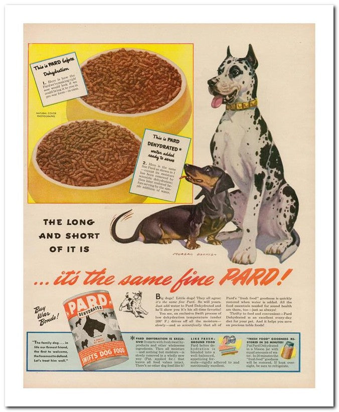 8x10 Vintage Ad 1944 It's The Same Fine Pard 02062502746