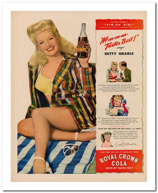 8x10 Vintage Ad 1944 Royal Crown 02062502770