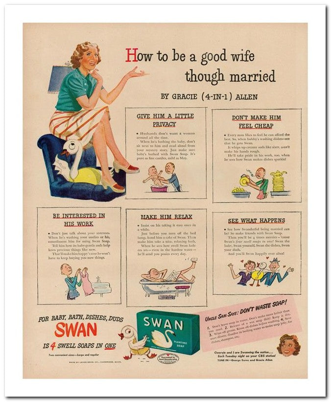 8x10 Vintage Ad 1944 How To Be A Good Wife 02062502786
