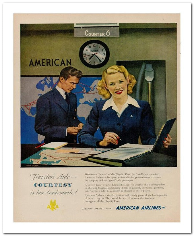 8x10 Vintage Ad 1944 American 02062502834
