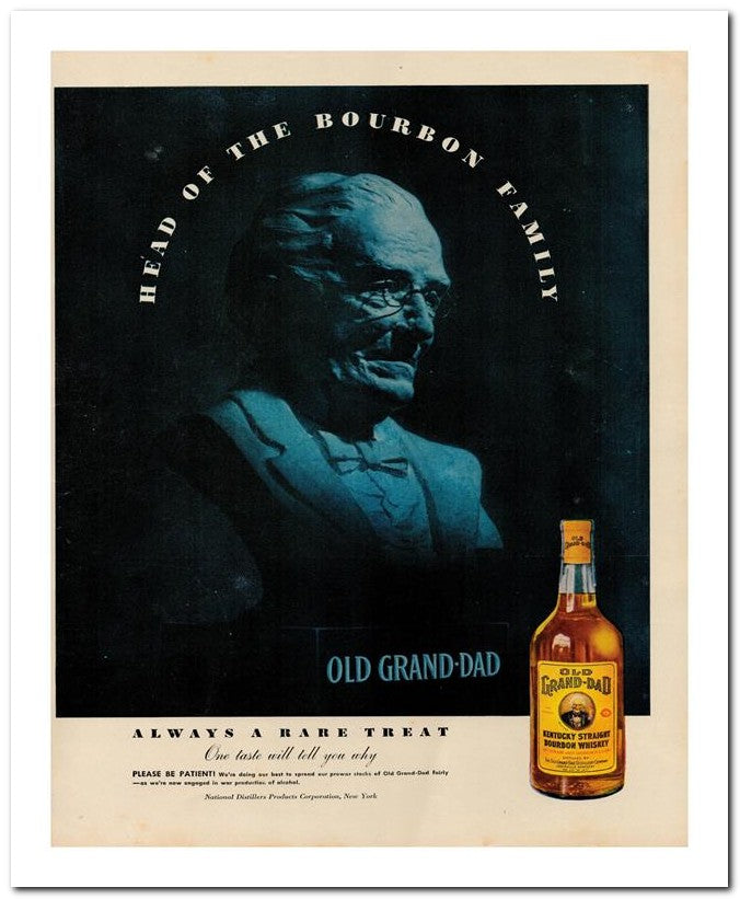 8x10 Vintage Ad 1944 Bourbon 02062502835