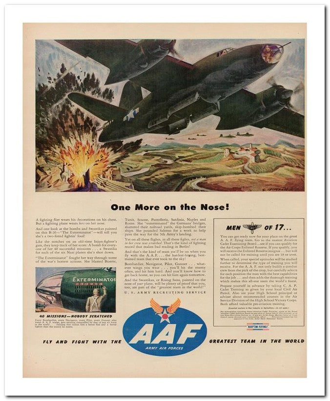 8x10 Vintage Ad 1944 Aaf 02062502841