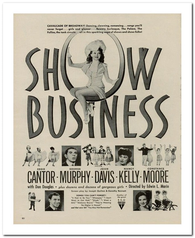 8x10 Vintage Ad 1944 Show 02062502869