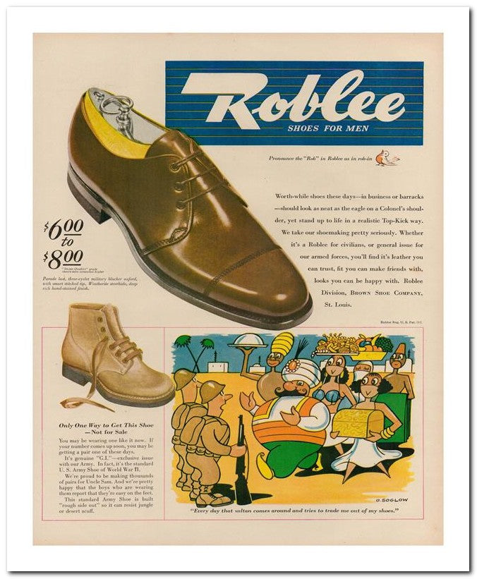 8x10 Vintage Ad 1944 Roblee 02062502890