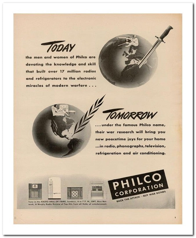 8x10 Vintage Ad 1944 Tomorrow 02062502911