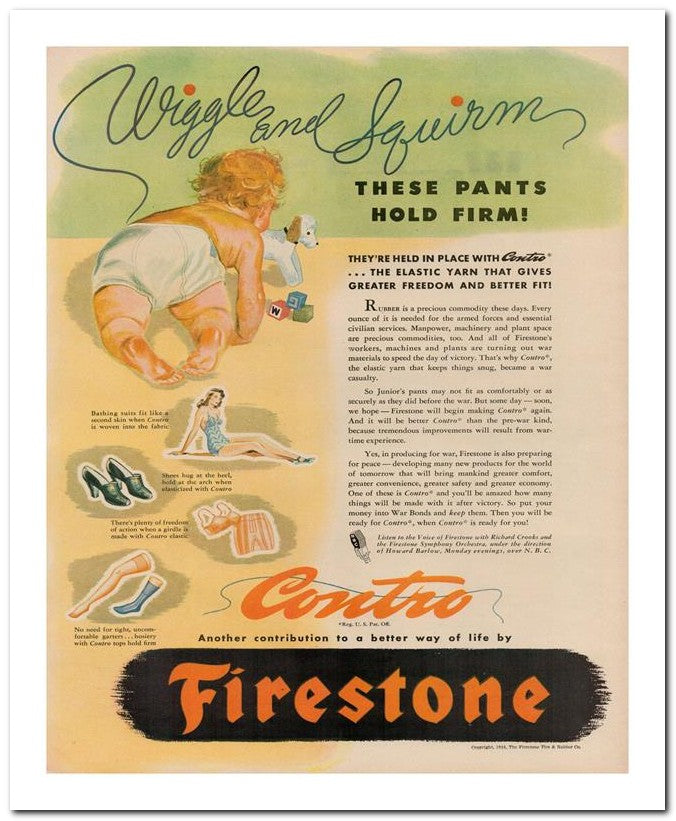 8x10 Vintage Ad 1944 Firestone 02062502929