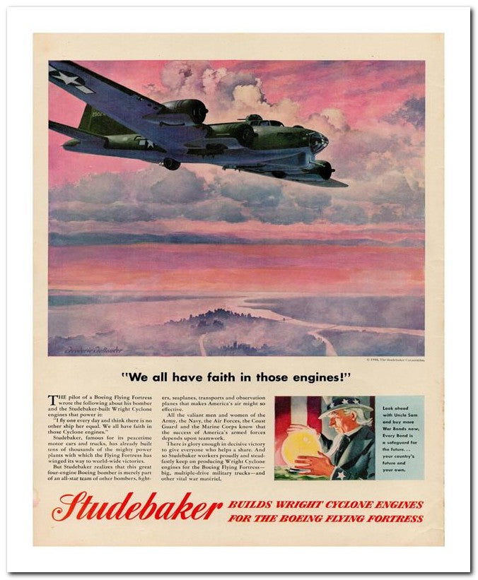 8x10 Vintage Ad 1944 Studebaker 02062502936