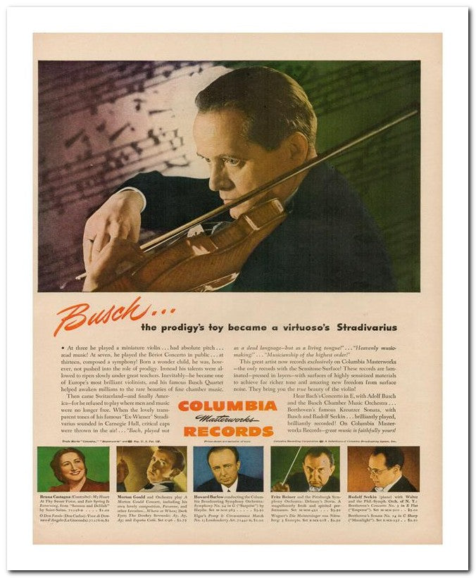 8x10 Vintage Ad 1944 Busch 02062502959