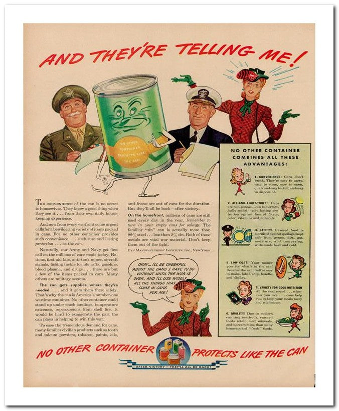 8x10 Vintage Ad 1944 Telling 02062502962