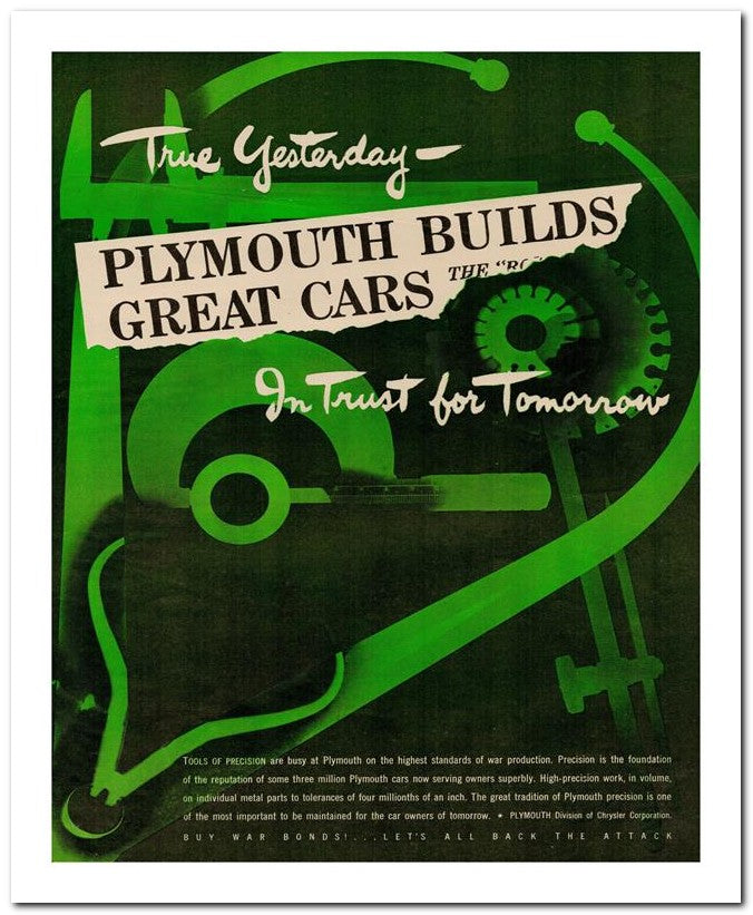8x10 Vintage Ad 1944 In Trust For Tomorrow 02062502967