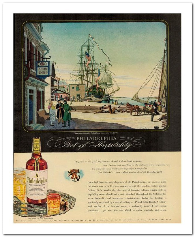 8x10 Vintage Ad 1944 Hospitality 02062503013