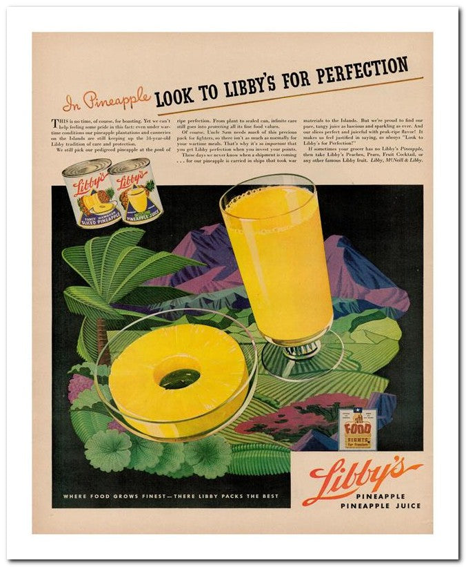 8x10 Vintage Ad 1944 Libby's 02062503019