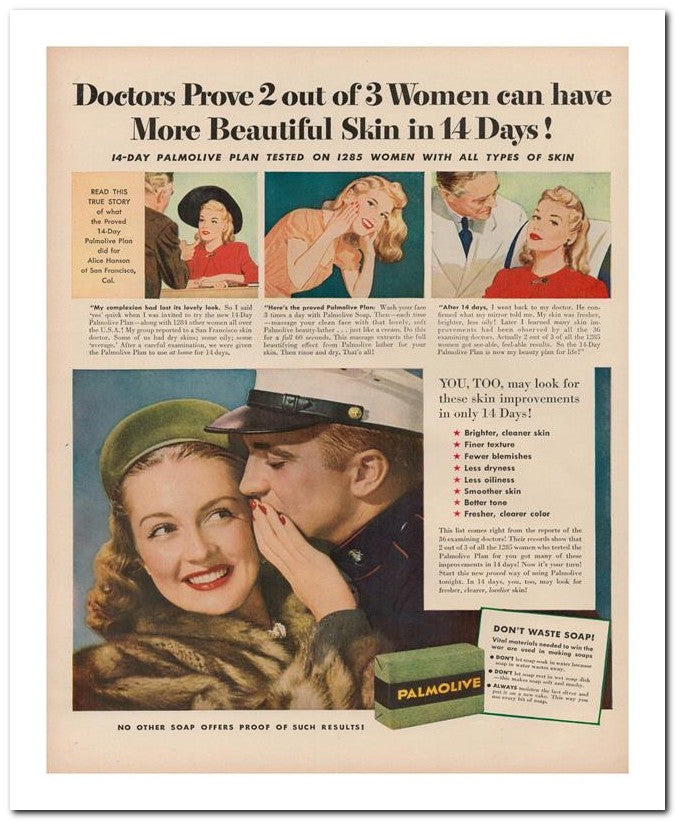 8x10 Vintage Ad 1944 Doctors Prove 2 Out Of 3 Women Can Have 02062503032