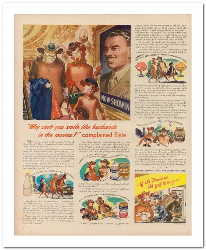 8x10 Vintage Ad 1944 Why Can't You Smile Like Husbands 02062503036