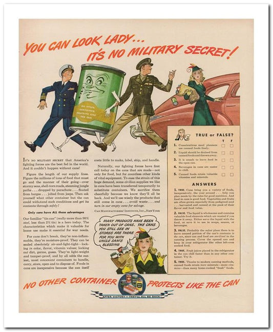 8x10 Vintage Ad 1944 Military Secret 02062503042