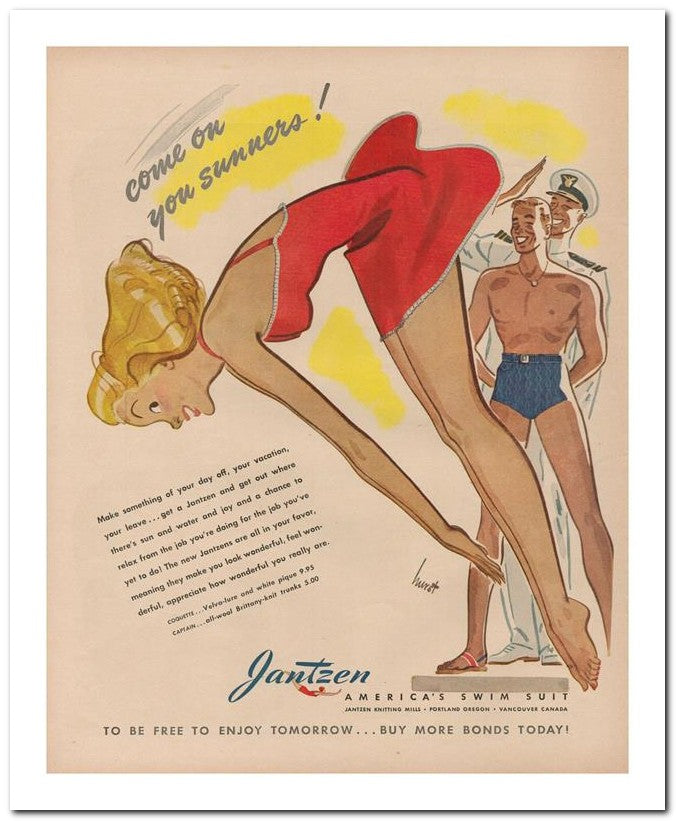 8x10 Vintage Ad 1944 Jantzen 02062503049