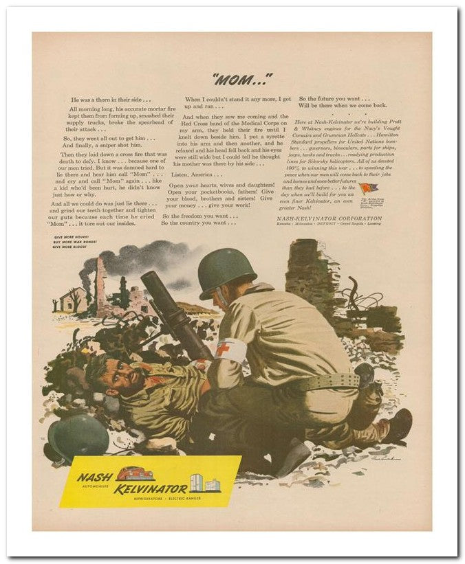 8x10 Vintage Ad 1944 Mom 02062503060
