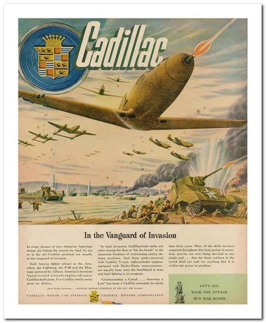 8x10 Vintage Ad 1944 Cad Illac 02062503100