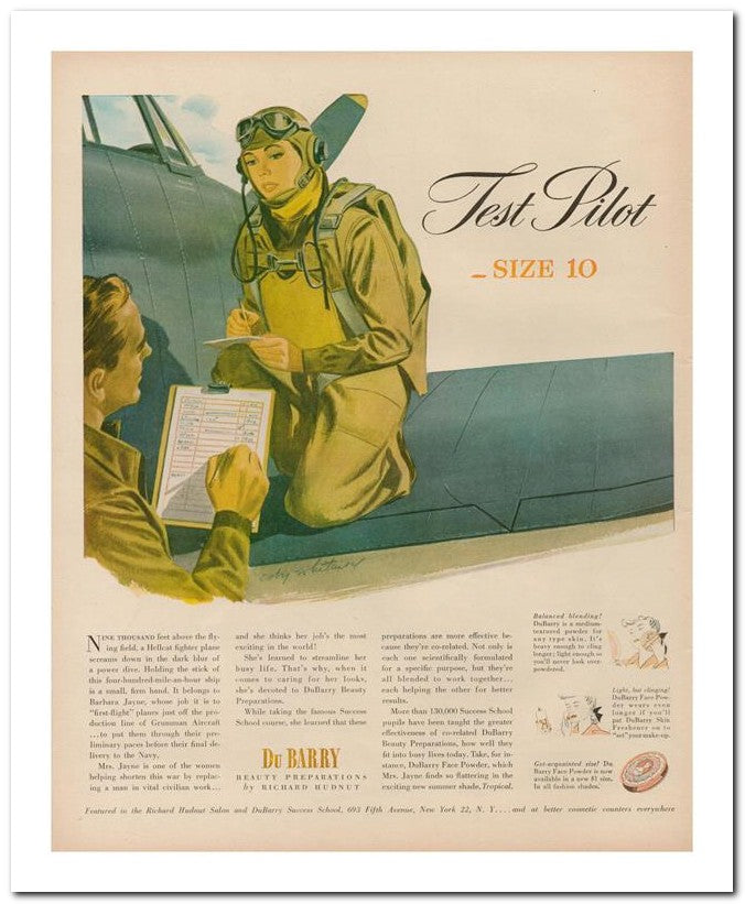8x10 Vintage Ad 1944 Test Pilot 02062503107