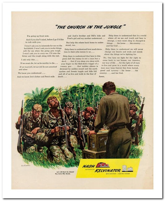 8x10 Vintage Ad 1944 The Church In The Jungle 02062503137