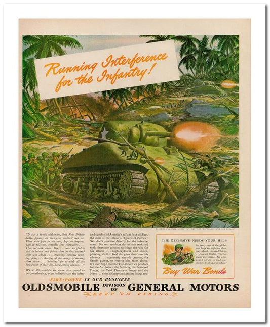 8x10 Vintage Ad 1944 Oldsmobile Division General Motors 02062503139