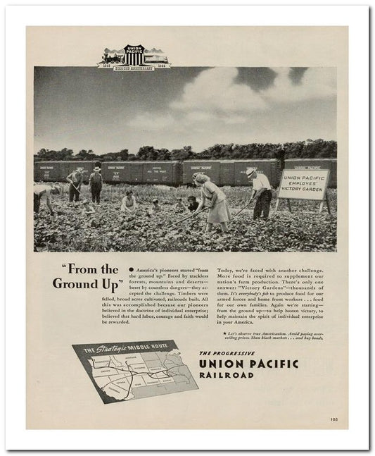 8x10 Vintage Ad 1944 Ground Up 02062503149