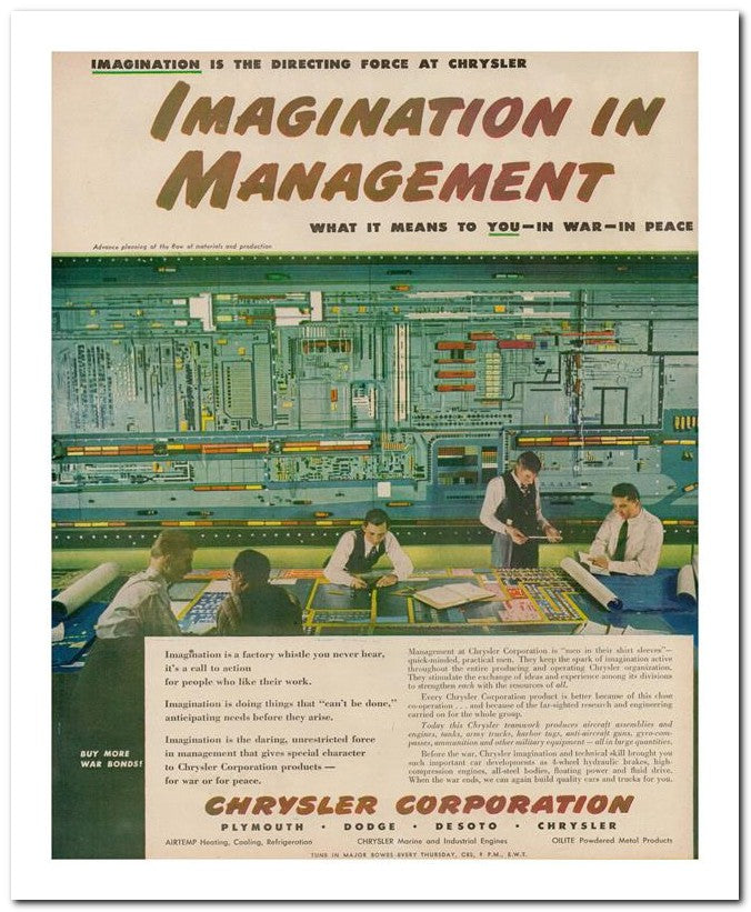8x10 Vintage Ad 1944 Imagination In 02062503155